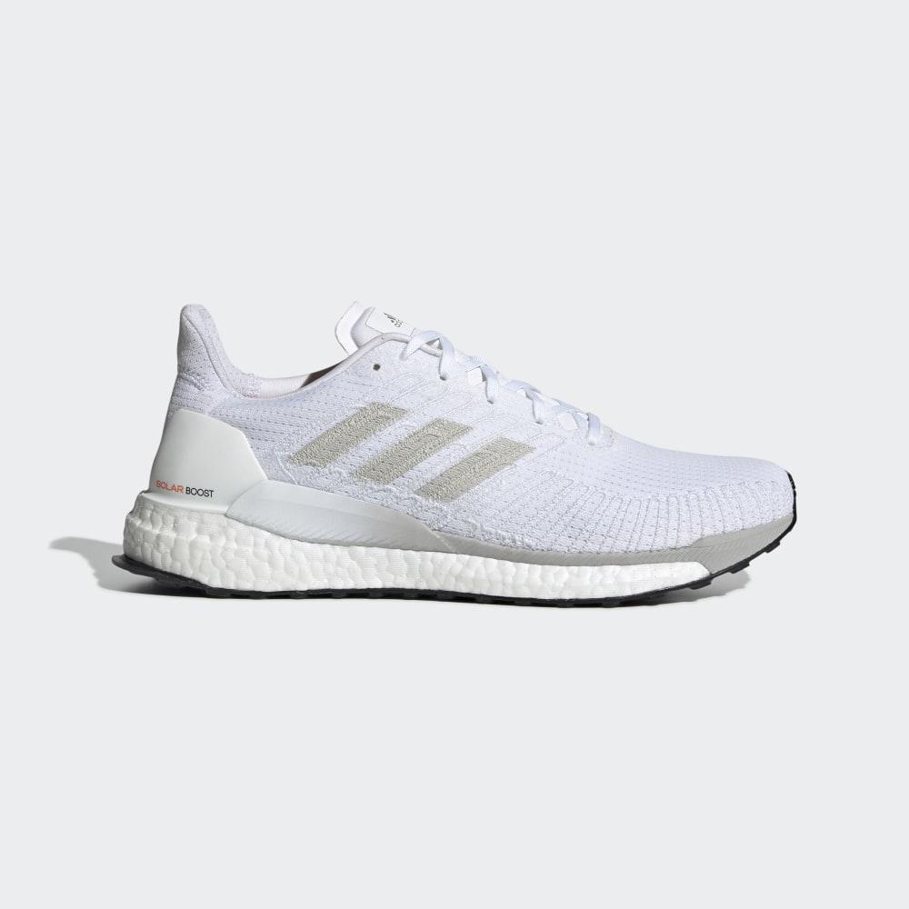 Adidas Men's Solarboost 19 Walking Shoes White/Grey/Orange Ireland G28058